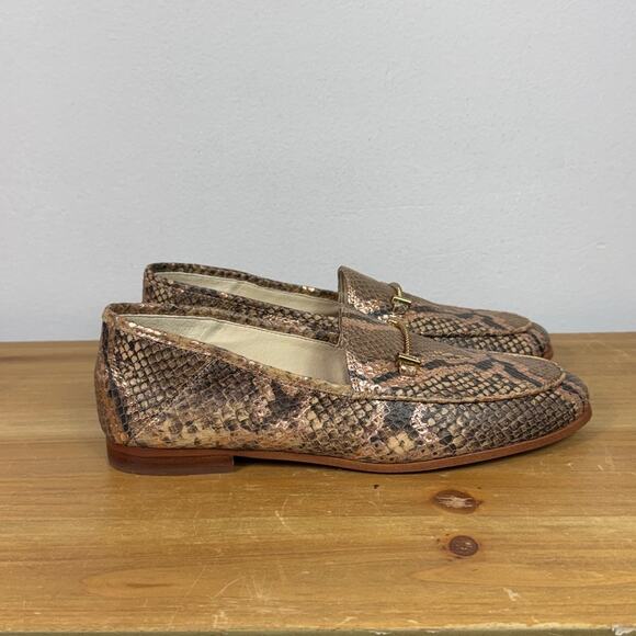 Sam Edelman Lior Snakeskin Leather Loafer Women's Size 7.5 - Picture 4 of 9